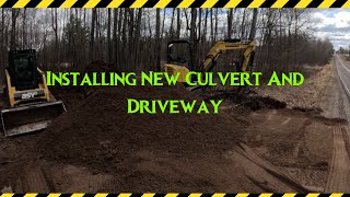 New Culvert Install And Driveway [upl. by Caty]