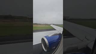 britishairways aviation travel takeoff out of Belfast City Airport newtowngrey [upl. by Nnylrahc]