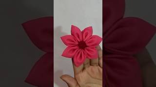 fabric flower stitching [upl. by Gerge]