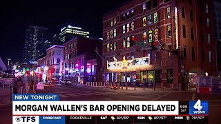 Morgan Wallens bar opening delayed [upl. by Albrecht]