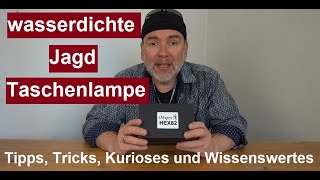 Jagd LED Outdoor Taschenlampe Odepro HEX62 1000 Lumen Sechseck Flashlight wasserdicht Review deutsch [upl. by Niltiak148]