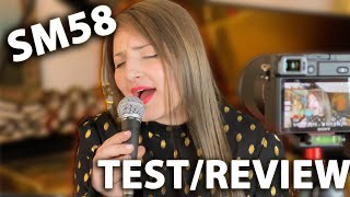 Shure SM58 Dynamic Mic REVIEW  TEST [upl. by Trilbie]