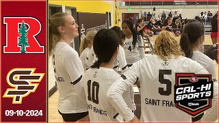 HIGHLIGHTS Redwood at Saint Francis Girls Volleyball 91024 [upl. by Heshum812]