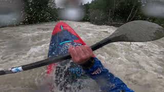 Ammer bei Hochwasser I Pegel 170cm I Pyranha Reactr [upl. by Molli633]