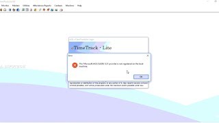 eSSL eTimeTrackLite  MicrosoftACEOLEDB120 Error Fix  Simple Method  Windows 8 8110 [upl. by Louisa]