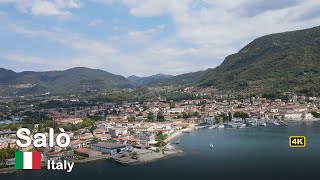 FROM ABOVE  The beautiful town of Salò  Italy 4K [upl. by Meehaf13]