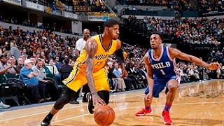 Philadelphia 76ers vs Indiana Pacers  March 21 2016 [upl. by Nonnaihr395]