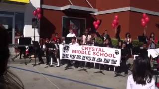 Crystal Middle School Jazz Band Suisun CA [upl. by Rodina435]