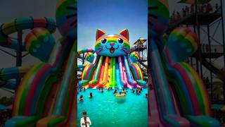 ❤️ Evolution of Cat  Cat Water Slide 🥰 mithi miaw ✅ catcuteloveshorts [upl. by Collins]