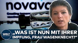 quotUNGEIMPFTquot quotTotimpfstoffquot Novavax quotÄndert das jetzt Ihre Meinung zum Impfen Frau Wagenknechtquot [upl. by Forest946]