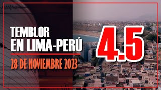 Temblor de 45 grados en Lima Perú  28 de Noviembre 2023 [upl. by Ramunni]