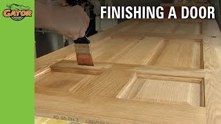 Howto Stain and Paint Unfinished Doors [upl. by Rollins]