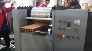 wpc board MDF panel embossing machine [upl. by Akenihs]