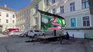 LEDtrailer 3x6m keeratav ja kokkupanduv  ABCLED [upl. by Ahsitnauq]