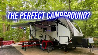 The MOST BEAUTIFUL RV Campground in the Country Lake in Wood Lancaster County [upl. by Dnana]