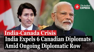 India Canada Crisis India Expels 6 Canadian Diplomats as Relations Sour Over Nijjar Allegations [upl. by Enelrae700]