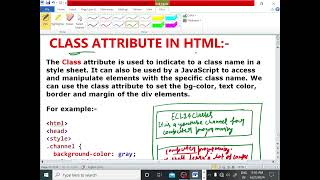 HTML TUTORIAL LECTURE  29DIV ELEMENT CLASS ATTRIBUTE EXPLANATION WIT EXAMPLE ECL365CLASSES [upl. by Bremser]