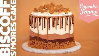 EPIC Biscoff Smores Layer Cake  Full Recipe amp Tutorial  Cupcake Jemma [upl. by Doowyah953]