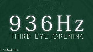 936 Hz 💎Pure Tone Pineal Gland Activation Third Eye Opening Powerful Isochronic Tone [upl. by Yrtsed563]