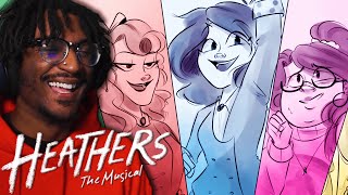 I REACTED TO 3 SONGS AND ANIMATICS FROM HEATHERS THE MUSICAL [upl. by Nauwtna]