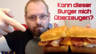 Selbstgemachter Frühstücks Burger  Pepsi Max Mango  MUKBANG [upl. by Eimaj]