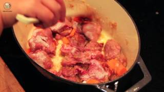 Cooking with Beer  Wild Boar and Brown Porter Stew [upl. by Hibbert826]