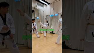 Check outscared the opponent before you attack learning training taekwondo shorts [upl. by Itsa]