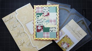 Anna Griffin Quilted Cut amp Emboss Folders and Perfect Holiday Stickers Review Tutorial So Cute [upl. by Alyakim658]