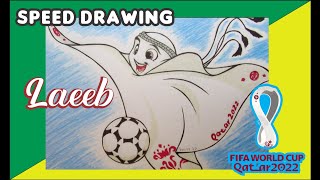 Speed Drawing  Laeeb Mascote Copa 2022 [upl. by Acnaib]