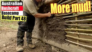 Part 48  Roast Lamb and Mud Pie  Australian Bushcraft Basecamp Build [upl. by Gayleen]