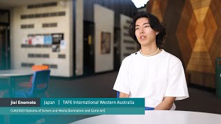 Jiel talks about studying animation and game art at TAFE International Western Australia [upl. by Ormond]