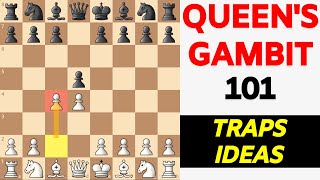 Learn the Queens Gambit Chess Opening TRAPS amp Errors [upl. by Elpmet]