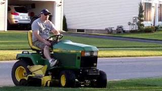 John Deere 445 and Craftsman GT 5000 [upl. by Lindie]