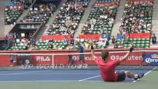 Denis Istomin Hot Shot Tokyo 2014 [upl. by Ettenwad]