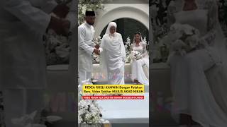 REDZA ROSLI KAHWIN Dengan Pelakon Baru BELLA HANNA Video Sekitar MAJLIS AKAD NIKAH [upl. by Onitram]