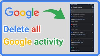 How to Delete all google activity such as History and searches [upl. by Boardman]