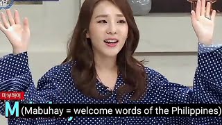 Compilation of Sandara Park speaking tagalog in Korea [upl. by Janaye]