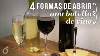 4 formas de abrir una botella de Vino sin Sacacorchos [upl. by Sitoiganap539]