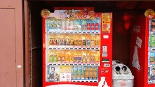 マルチマネー対応コカ・コーラの飲料自販機にてnanacoモバイルで飲料水購入（カメラ目線） [upl. by Ayna182]