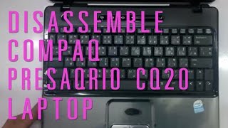 How to take apartdisassemble Compaq presario CQ20 laptop [upl. by Ruamaj770]