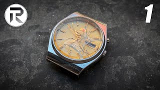 Restoration of a Vintage Orient 46943 Part 1 Automatic Watch Japanese Watch [upl. by Tichon]