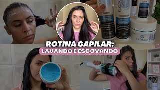 Rotina Capilar Completa Linha Dr Triskle OZÔNIO Detox Capilar  Escovei o cabelo  Larisse Gama [upl. by Biamonte]