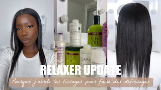 RELAXER UPDATE JARRETE LES LISSAGES POUR FAIRE DES DEFRISAGES [upl. by Magdalene]