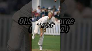 Top 5 Best Spinners in Cricket History Cricket BestSpinners SpinKings ShaneWarne Muralitharan [upl. by Codi212]