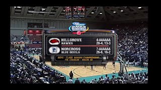 GHSA 6A Boys Final Norcross vs Hillgrove  March 9 2013 [upl. by Sesiom]