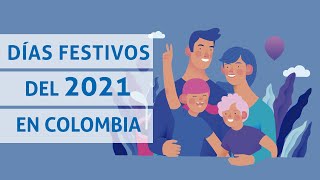 Días festivos del 2021 en Colombia [upl. by Htebiram]