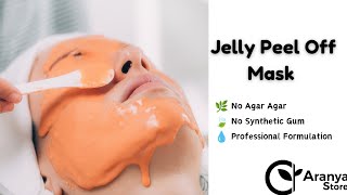 Jelly Peel Off Mask  No synthetic Gum  No agar agar  Industrial formulation [upl. by Steinman]