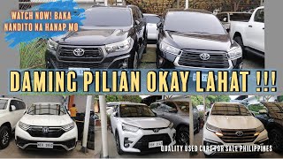 Quality Used cars for sale Philippines  Daming Pagpilian SUVs Pickup Hatak ng Banko [upl. by Middlesworth455]