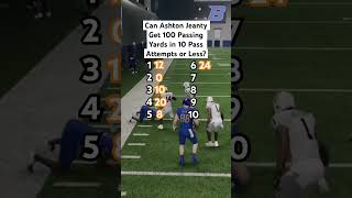 Can Ashton Jeanty Get 100 Passing Yards in 10 Pass Attempts or Less [upl. by Nena285]