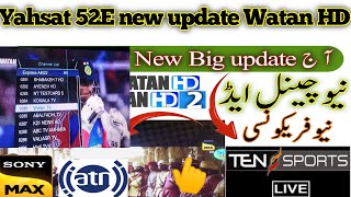 Watan TV HD new frequency  watan HD new update today  yahsat 52E latest update watan tv [upl. by Proudman426]